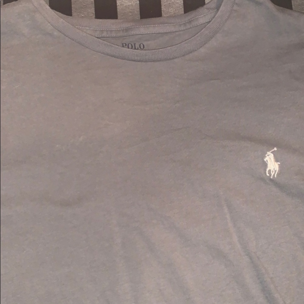 Grey polo tee shirt